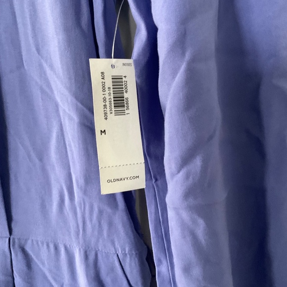 Waist-Defined Cross-Back Jumpsuit for Women Periwinkle Medium - Picture 4 of 12